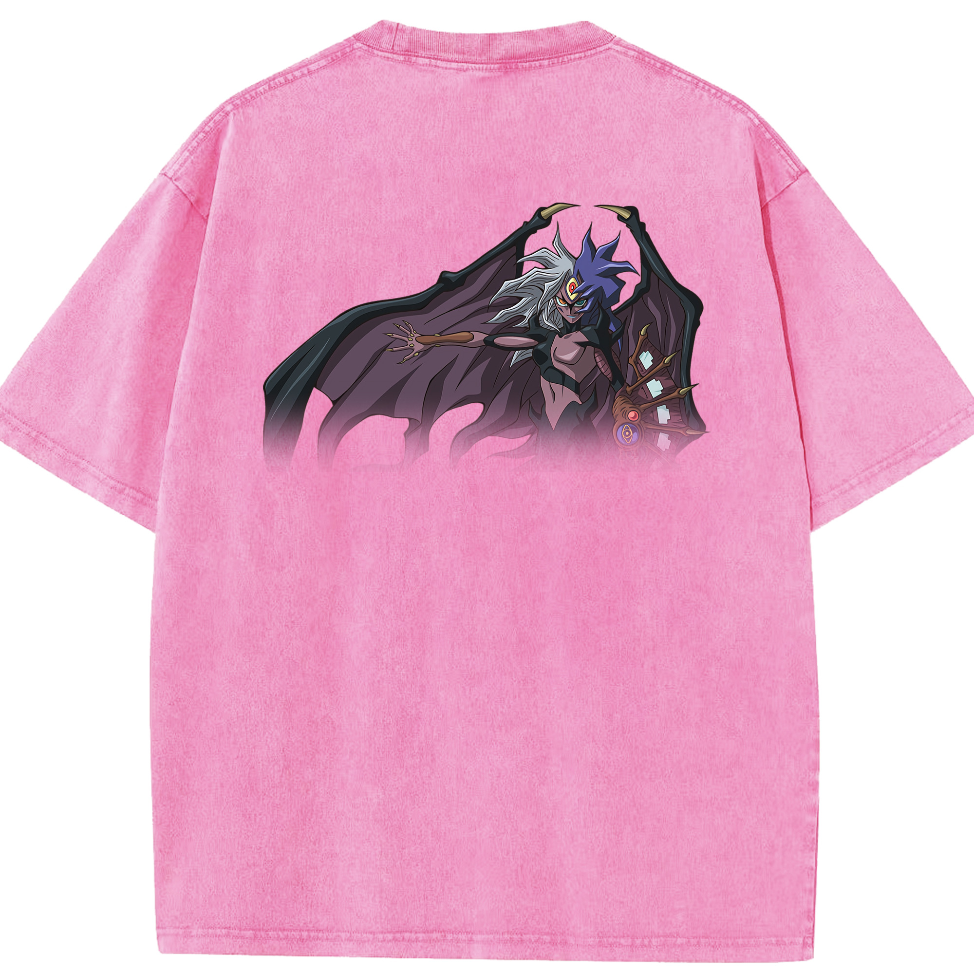 （画像用） 遊☆戯☆王 Yu-Gi-Oh! 綿100% ヴィンテージ風 半袖Tシャツ（背面プリント）